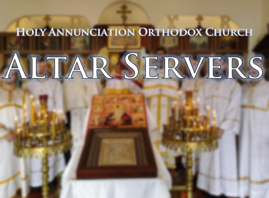 Altar Servers at Holy Annunciation Orthodox Church, Brisbane